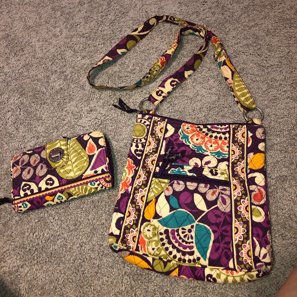 Vera Bradley Wallet & Cross Body Purse